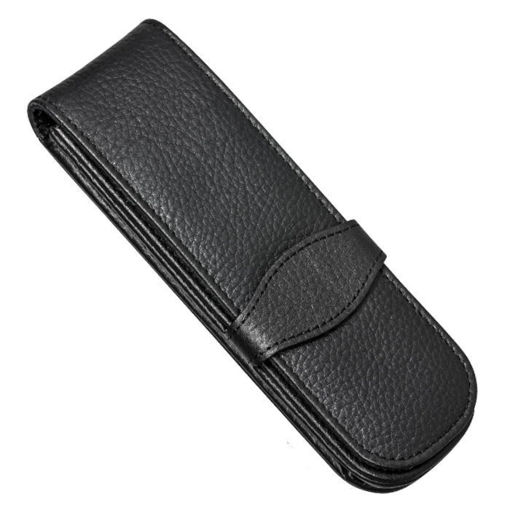 Δερμάτινη θήκη Online μαύρη για δύο στυλό από γνήσιο δέρμα και 4014421907592