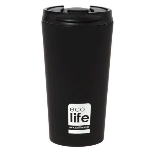 Θερμός καφέ Ecolife Coffee Matte 370ml Μαύρο – Κωδικός 33-BO-4015 – EAN 5208009000600