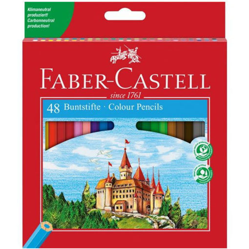 Σετ 48 χρωμάτων Faber-Castell Castle ξυλομπογιές σε μεταλλική κασετίνα και 7891360579922