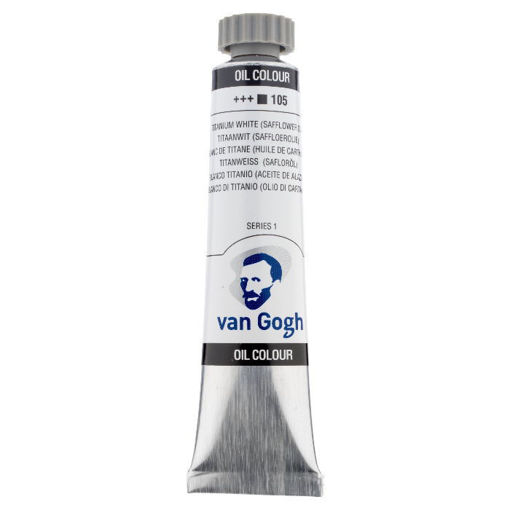 Van Gogh Oil Color 105 Titanium White 20ml Series 1 Talens σωληνάριο λαδιού λευκό