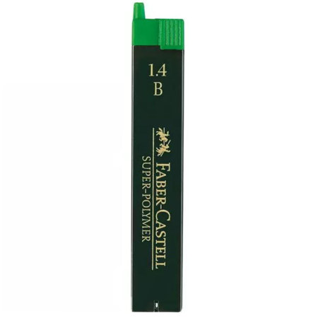 Μύτες μολυβιών Faber-Castell Super Polymer 1.4mm B σε συσκευασία 6 τεμαχίων
