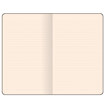 Flexbook Medium ανοιχτό σε επίπεδη θέση με ριγέ σελίδες ivory