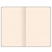 Flexbook Medium ανοιχτό σε επίπεδη θέση με ριγέ σελίδες ivory