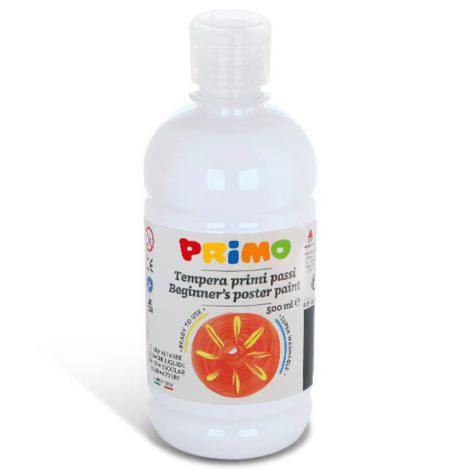 Λευκή τέμπερα Primo 500ml σε μπουκάλι