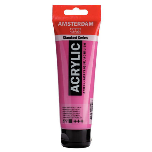Ακρυλικό χρώμα Amsterdam 120ml από την Talens, απόχρωση Permanent Red Violet Light, ιδανικό για καλλιτέχνες και δημιουργούς, EAN 8712079268268, Lichnaribooks