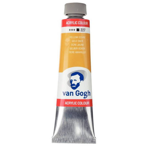 Ακρυλικό χρώμα ζωγραφικής Talens Van Gogh στην απόχρωση yellow ochre ιδανικό για επαγγελματίες