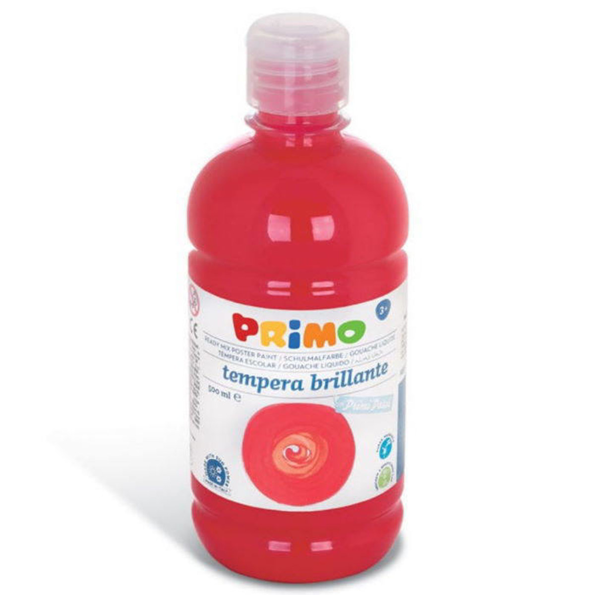 Tempera Primi Passi Morocolor Scarlet Red 500ml μπροστινή όψη