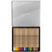 Τα 24 χρώματα των ξυλομπογιών Lyra Rembrandt Polycolor απλωμένα σε χαρτί με ορατές αποχρώσεις