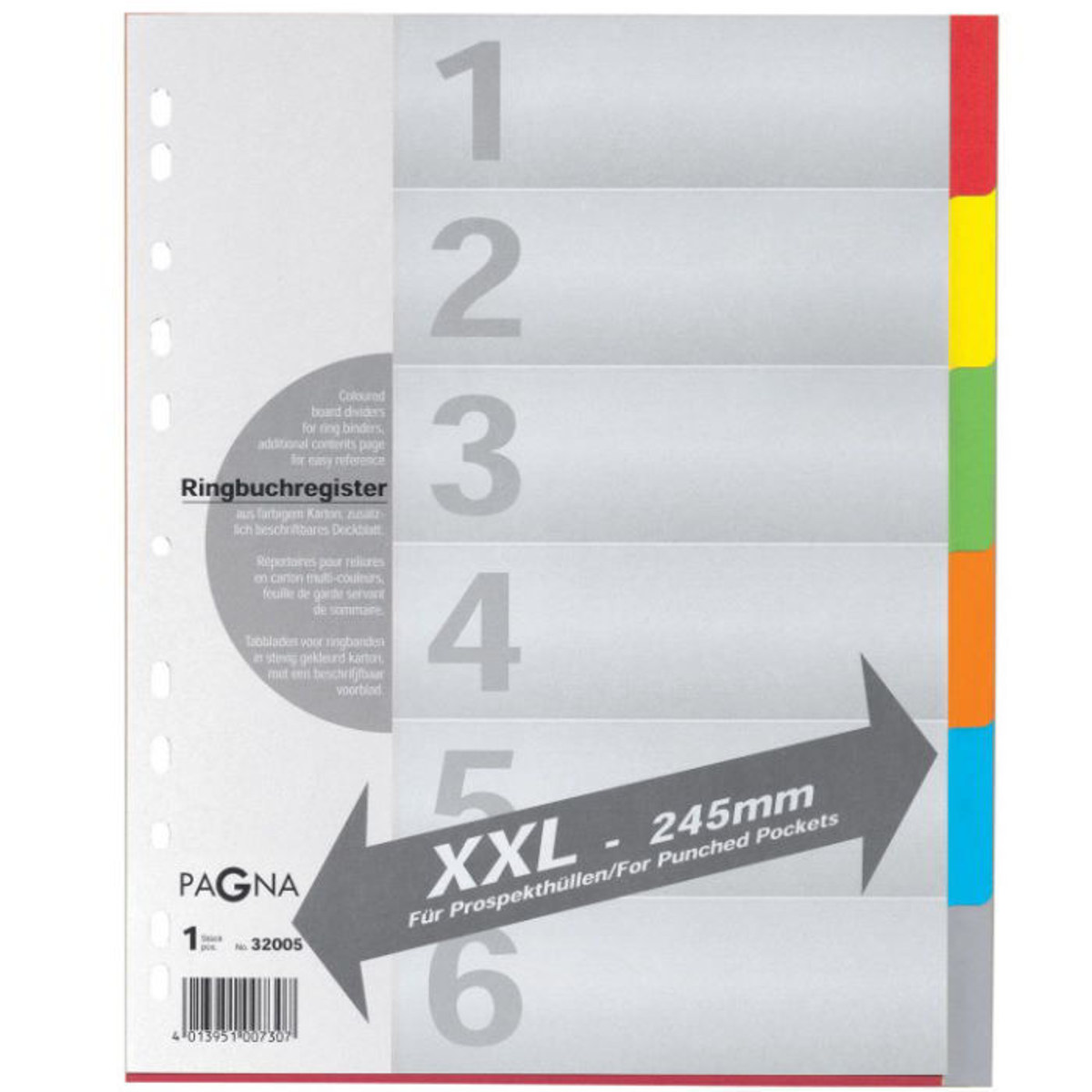 Pagna αριθμητικά ευρετήρια XXL Α4 6 φύλλων 32005 20 4013951007307 διαθέσιμο στο Lichnaribooks