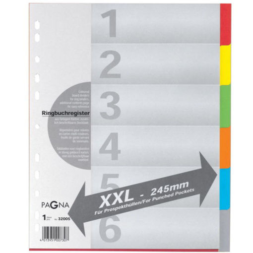 Pagna αριθμητικά ευρετήρια XXL Α4 6 φύλλων 32005 20 4013951007307 διαθέσιμο στο Lichnaribooks