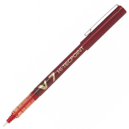 Στυλό Pilot Hi-Tecpoint V7 κόκκινο BX-V7R με μύτη 0.7mm για λεπτή και σταθερή γραφή