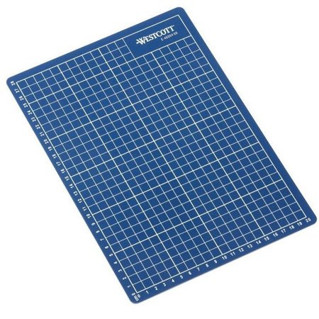 Επιφάνεια κοπής Westcott A4 22x30cm μπλε αυτοθεραπευόμενη με γραμμές μέτρησης