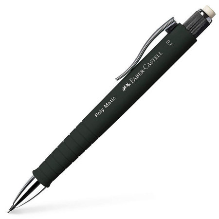 Μηχανικό μολύβι Faber-Castell Poly Matic 0.7mm σε μαύρο χρώμα