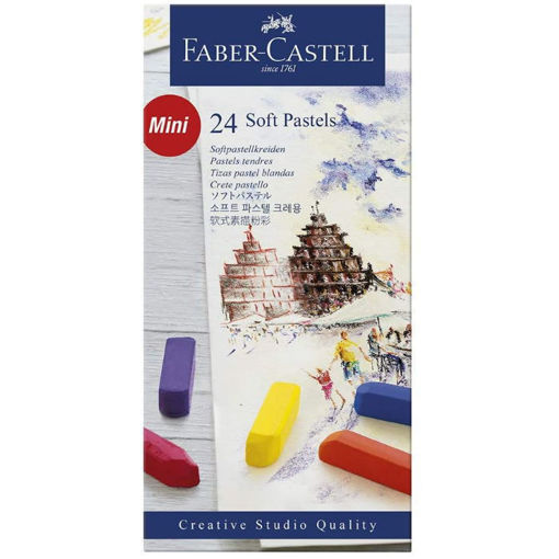 Σετ soft pastel 24 τεμάχια σε κασετίνα Faber Castell EAN 4005401282242 Lichnaribooks