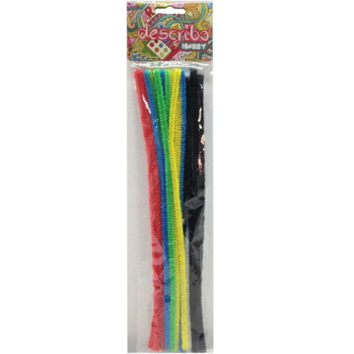 Σύρμα πίπας Describo 30cm – Ασορτί χρώματα – Συσκευασία 25 τεμαχίων – Υλικά χειροτεχνίας – EAN 5205726001989