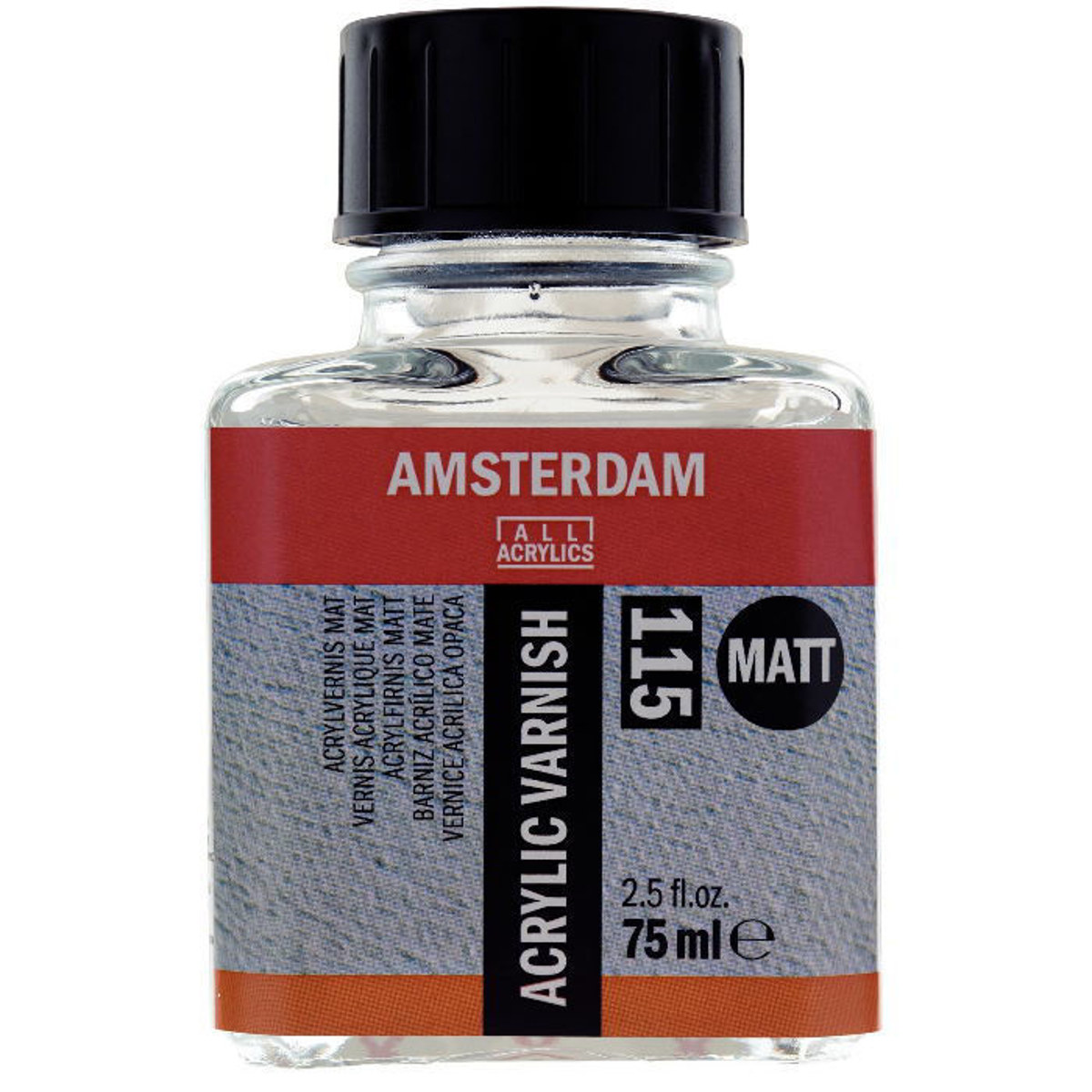 Βερνίκι ακρυλικού Amsterdam Acrylic Varnish Matt 115 σε συσκευασία 75ml από τη Royal Talens και 8712079410476
