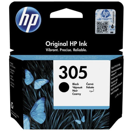 Μελανοδοχείο HP 305 Black 3YM61AE αυθεντικό για HP εκτυπωτές – EAN 194441597332