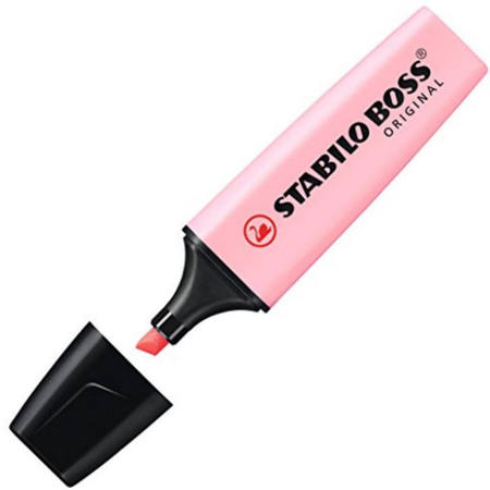 Μαρκαδόρος υπογραμμίσεως Stabilo Boss Pastel ροζ 70/129 με πάχος γραφής 3 έως 5mm. 2. Barcode EAN: 4006381492294. 3. Lichnaribooks