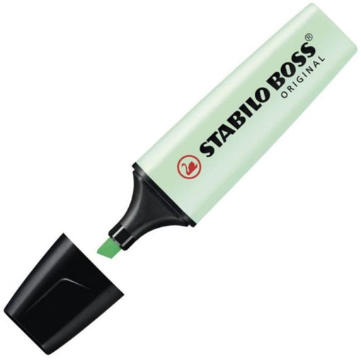 Μαρκαδόρος υπογραμμίσεως Stabilo Boss Pastel Πράσινος 70/116 με δροσερή pastel απόχρωση. 2. Barcode EAN: 4006381492263. 3. Lichnaribooks