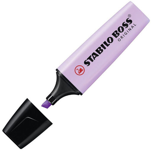 Μαρκαδόρος υπογραμμίσεως Stabilo Boss Pastel Λιλά 70/155 με απαλό μωβ παστέλ τόνο. 2. Barcode EAN: 4006381492355. 3. Lichnaribooks
