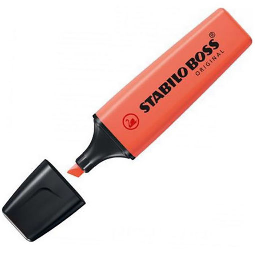 Μαρκαδόρος υπογραμμίσεως Stabilo Boss Pastel Coral Red 70/140 με ζεστή ροζ-κοραλί απόχρωση. 2. Barcode EAN: 4006381558013. 3. Lichnaribooks