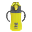 Παιδικός ανοξείδωτος θερμός Ecolife κίτρινος 300ml με καλαμάκι από ατσάλι