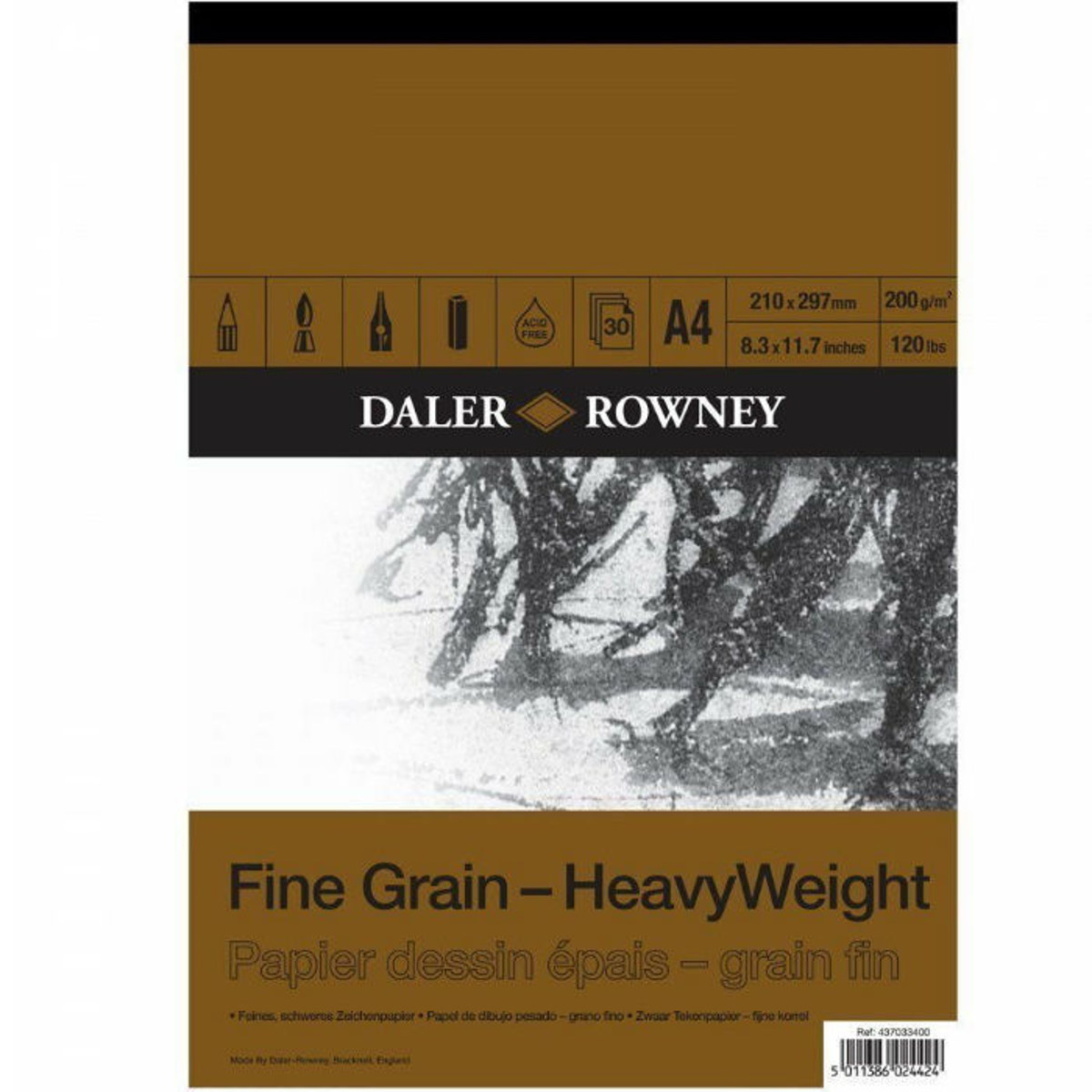 Daler Rowney μπλοκ σχεδίου A4 200gsm 5011386024424