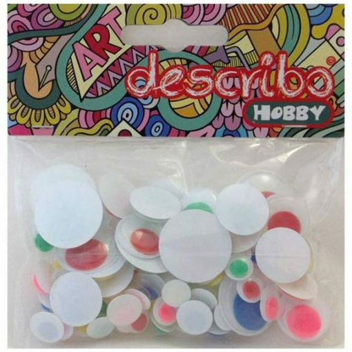 Ματάκια Describo χρωματιστά 8-20mm 80τεμ. – EAN 5205726001880