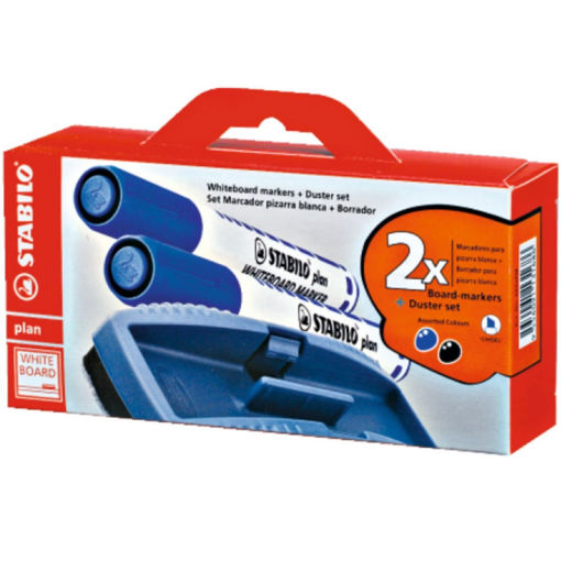 Σπόγγος Ασπροπίνακα Stabilo με Δώρο 2 Μαρκαδόρους Plan και EAN 9556091131587