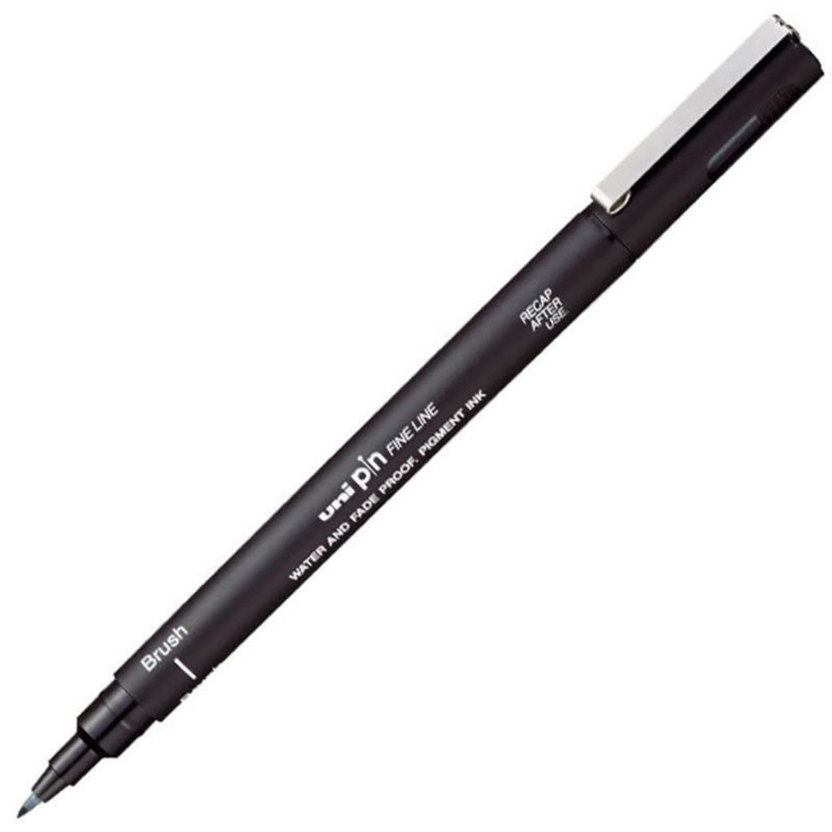 Μαρκαδοράκι Uni-Ball Pin permanent σε μαύρο χρώμα με μύτη brush