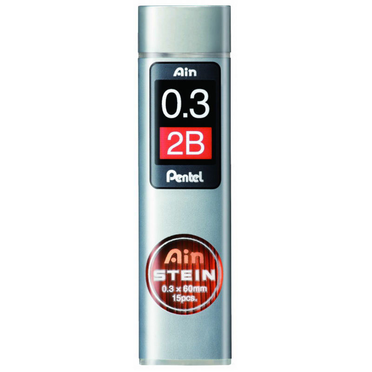 Μύτες Pentel Ainstein 0.3mm 2B PEC2732B σετ 15 τεμαχίων EAN 4902506269102 Lichnaribooks