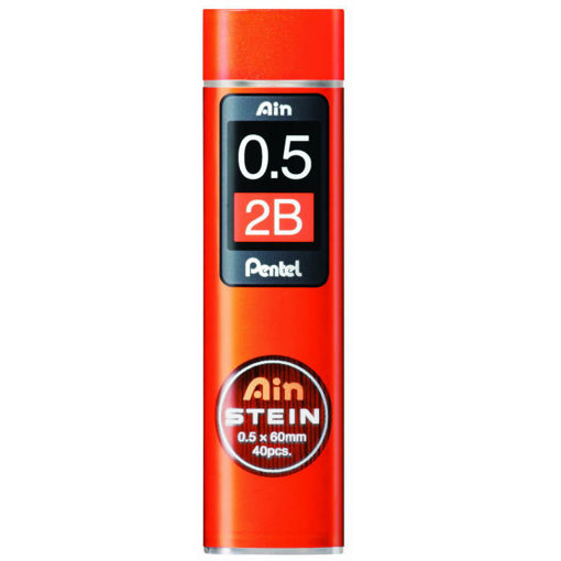 Μύτες Pentel Ainstein 0.5mm 2B 40 τεμαχίων PEC2752B – μαλακές μύτες για έντονη, ομαλή γραφή