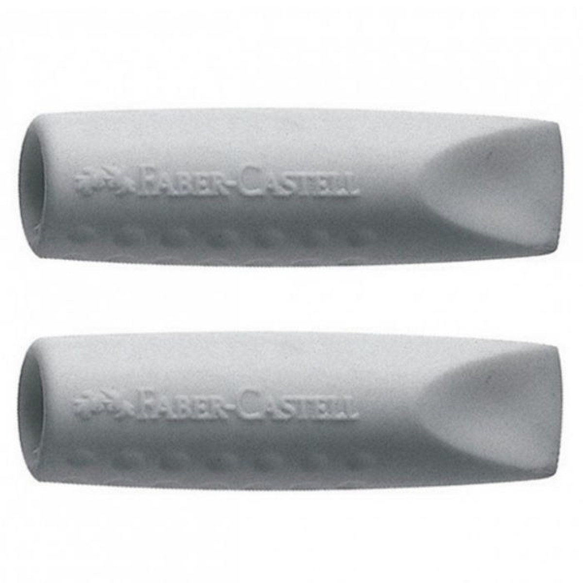 Γόμα καπάκι Faber-Castell Grip 2001 γκρι σετ 2 τεμαχίων
