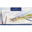 Μεταλλική κασετίνα Faber-Castell Goldfaber Aqua 36 ξυλομπογιές ακουαρέλας με εικόνα τοπίου στο καπάκι