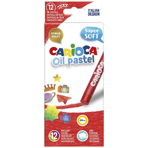 Carioca Oil Pastel Maxi – Λαδοπαστέλ 12 Τεμ. για Παιδιά