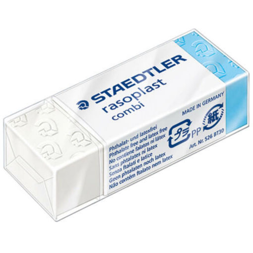 Γόμα Staedtler Rasoplast Combi 526BT30 για μολύβι και μελάνι – Barcode EAN 4007817502167 – Lichnaribooks