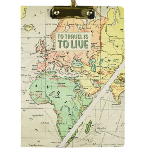 Ντοσιέ πιάστρα Legami To Travel is to Live CPF0001 με μεταλλικό κλιπ και ταξιδιωτικό σχέδιο, EAN 8052783615584, Lichnaribooks