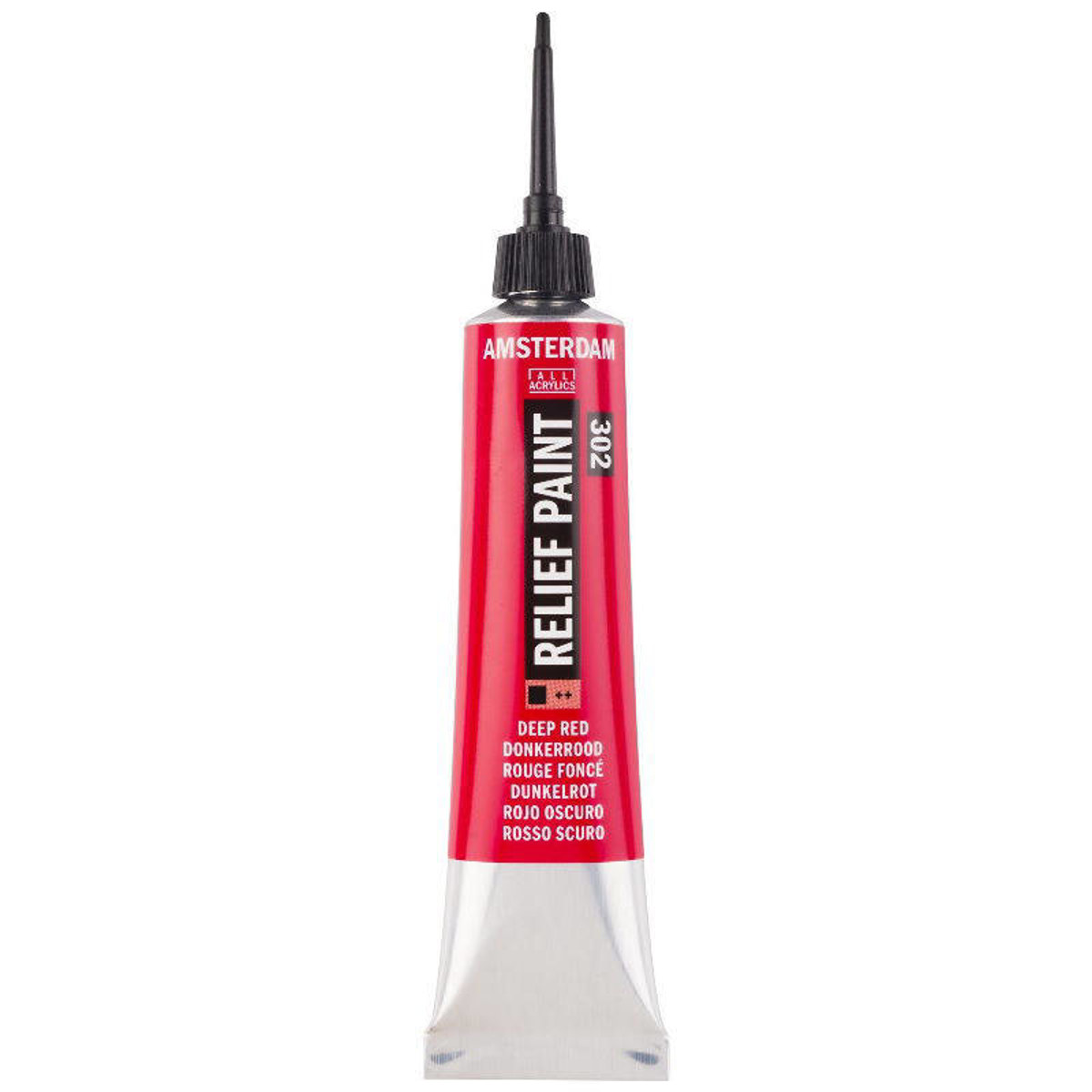 Amsterdam Relief Paint Deep Red 20ml Talens