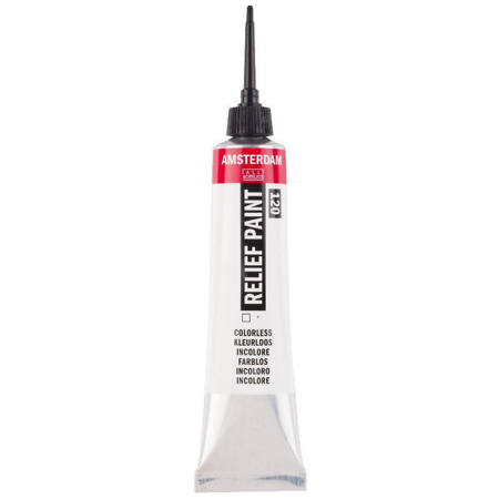 Amsterdam Relief Paint Colourless 20ml Talens