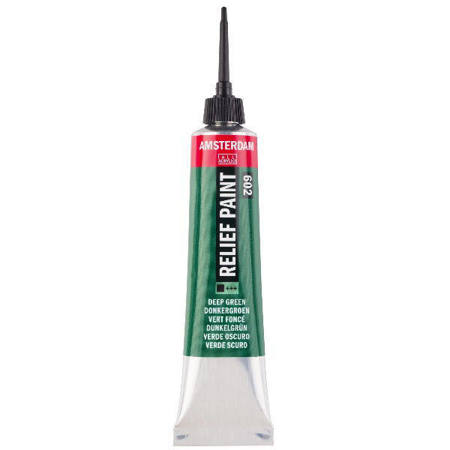 Amsterdam Relief Paint Deep Green 20ml Talens