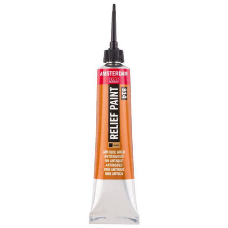 Amsterdam Relief Paint Antique Gold 20ml Talens