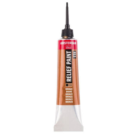 Amsterdam Relief Paint Bronze 20ml Talens