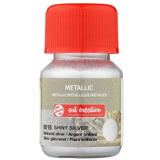 Talens Art Creation Metallic Shiny Silver 8015 – 30ml ακρυλικό χρώμα με μεταλλική λάμψη – ιδανικό για καμβά & DIY
