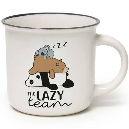 Κούπα Legami Cup-Puccino The Lazy Team κεραμική για καφέ ή ρόφημα, EAN 8051739307962, Lichnaribooks