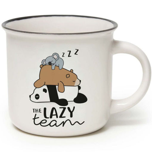 Κούπα Legami Cup-Puccino The Lazy Team κεραμική για καφέ ή ρόφημα, EAN 8051739307962, Lichnaribooks