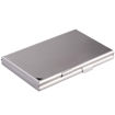 Θήκη επαγγελματικών καρτών αλουμινίου Durable Duo 2433 ασημί χρώματος κλειστή.