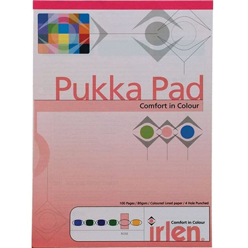 Pukka μπλοκ γραφής Α4 ριγέ ροζ 100φυλλο 5032608009234 διαθέσιμο στο Lichnaribooks