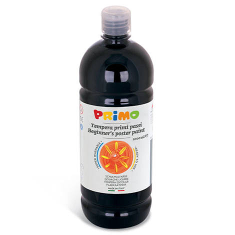 Tempera Primi Passi Morocolor Μαύρη 1000ml μπροστινή όψη