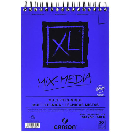 Μπλοκ Canson XL Mix-Media A4 300gr 30 φύλλων για μεικτές τεχνικές