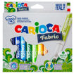 Carioca Fabric – Μαρκαδόροι Υφάσματος 12 Χρωμάτων με Ανεξίτηλο Μελάνι